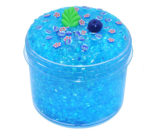 Blueberry blue vacation crunchy slime 🫐 💙