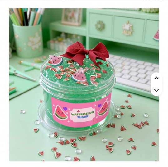 Green Clear Watermelon Slime 🍉
