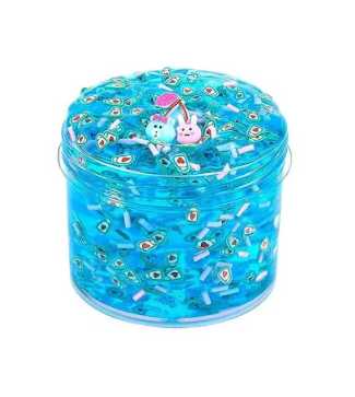 clear blue bunny slime!🩵